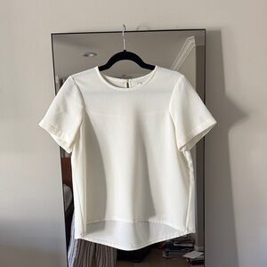 Madewell Cream Short Sleeve Top